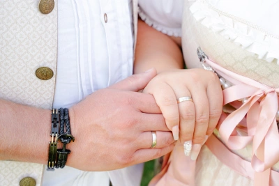 Wiener Tradionelle Hochzeit mit Eheringe